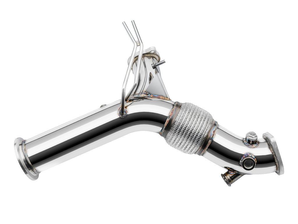 Downpipe FMIC.Pro BMW 540d dettaglio attacchi sensori