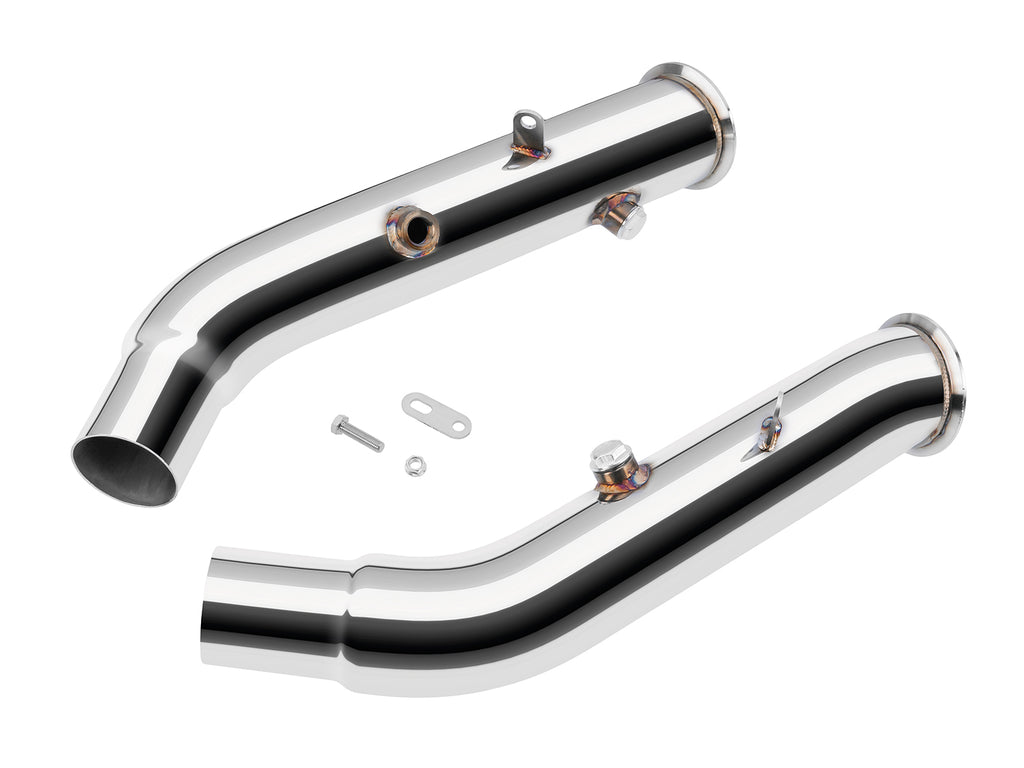 Dettaglio flangia del downpipe FMIC.Pro per Giulia Quadrifoglio