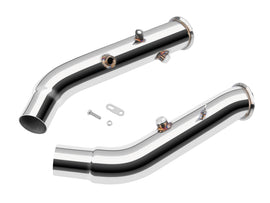 Dettaglio flangia del downpipe FMIC.Pro per Giulia Quadrifoglio