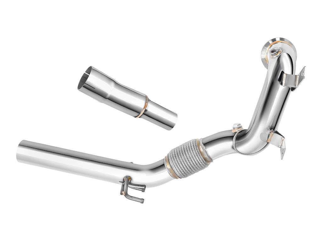 Dettaglio del downpipe FMIC.Pro per VW Golf VII 1.4 TSI