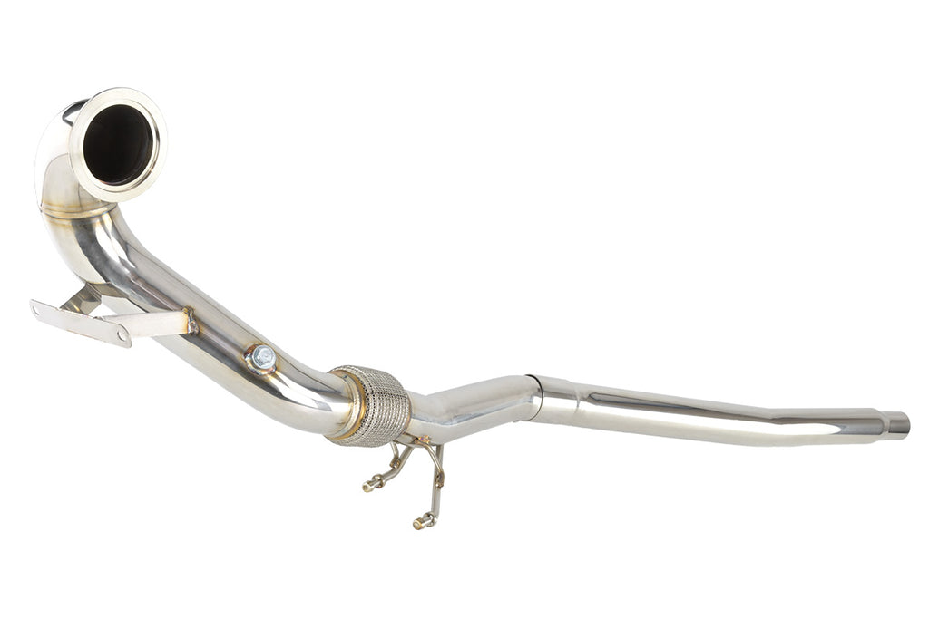 Dettaglio del downpipe FMIC.Pro per Skoda Octavia Mk3 AWD 1.8 TSI