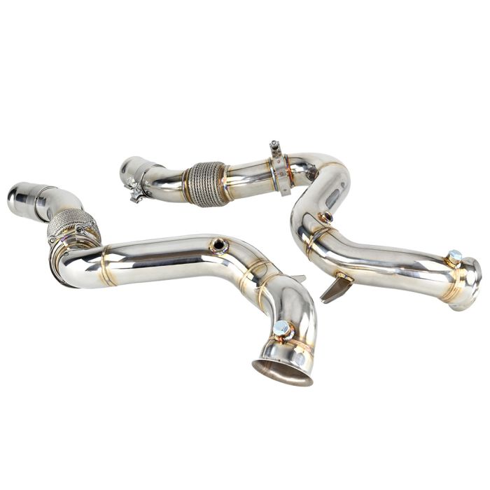 Coppia di downpipe FMIC.Pro in inox per Mercedes-AMG C63 W205