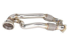 Dettaglio delle flange CNC del downpipe FMIC.Pro Audi RS3 8V