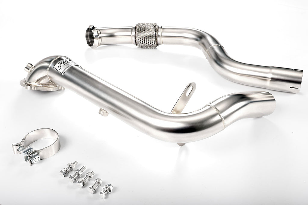 Downpipe FMIC.Pro M270 dettaglio flex rinforzato