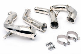 Downpipe FMIC.Pro E63 S dettaglio flange CNC