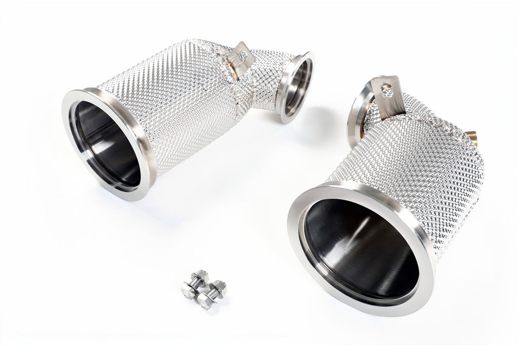 Downpipe FMIC.Pro Panamera 971 dettaglio schermo termico