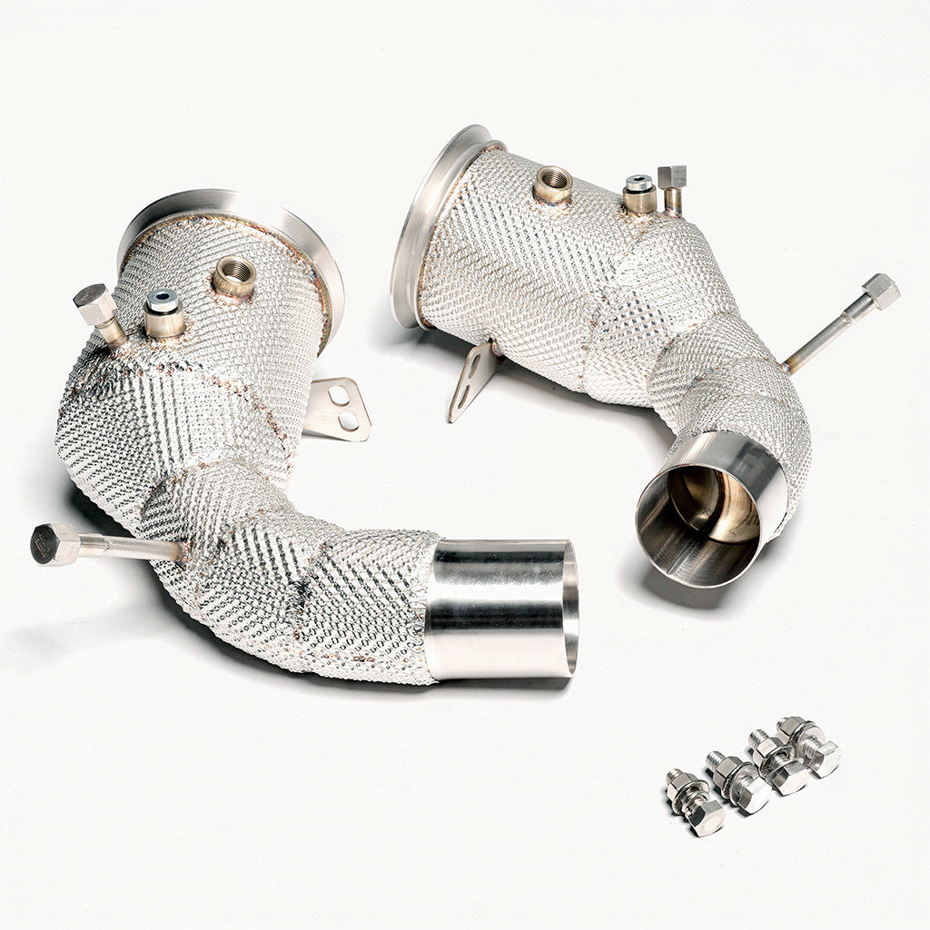 Downpipe FMIC.Pro 992 dettaglio schermo termico