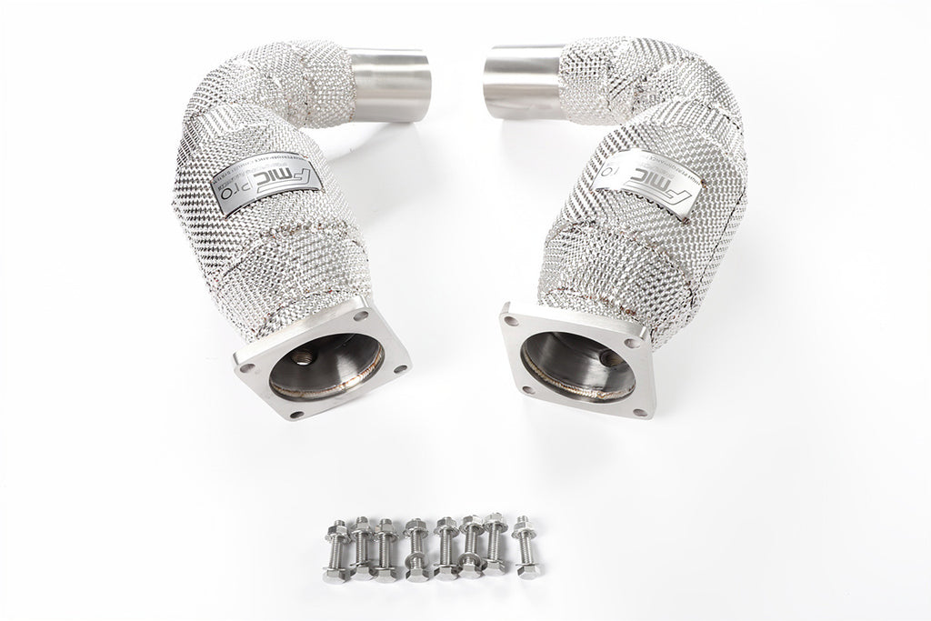 Downpipe FMIC.Pro 991 Turbo dettaglio attacchi lambda