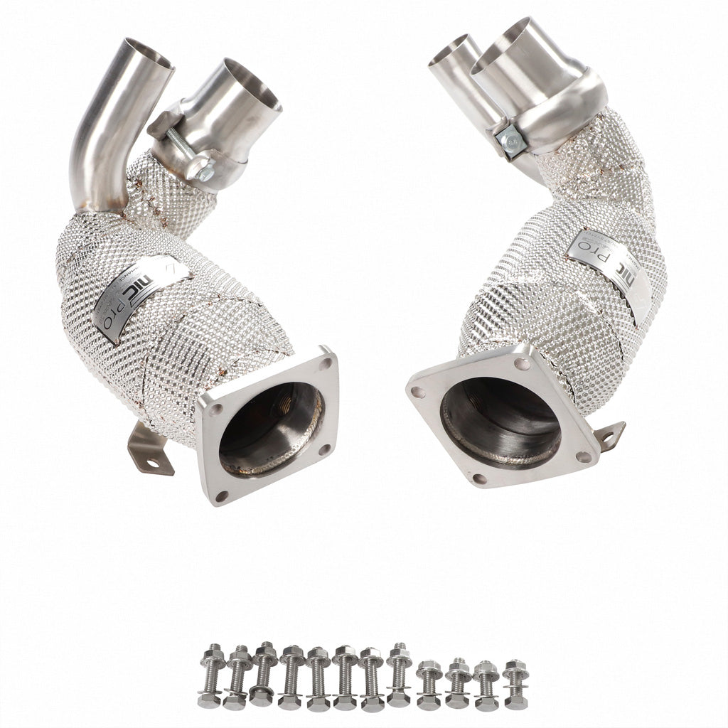 Downpipe FMIC.Pro 991.2 dettaglio schermo termico