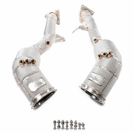 Downpipe FMIC.Pro Macan 2.9 dettaglio schermo termico