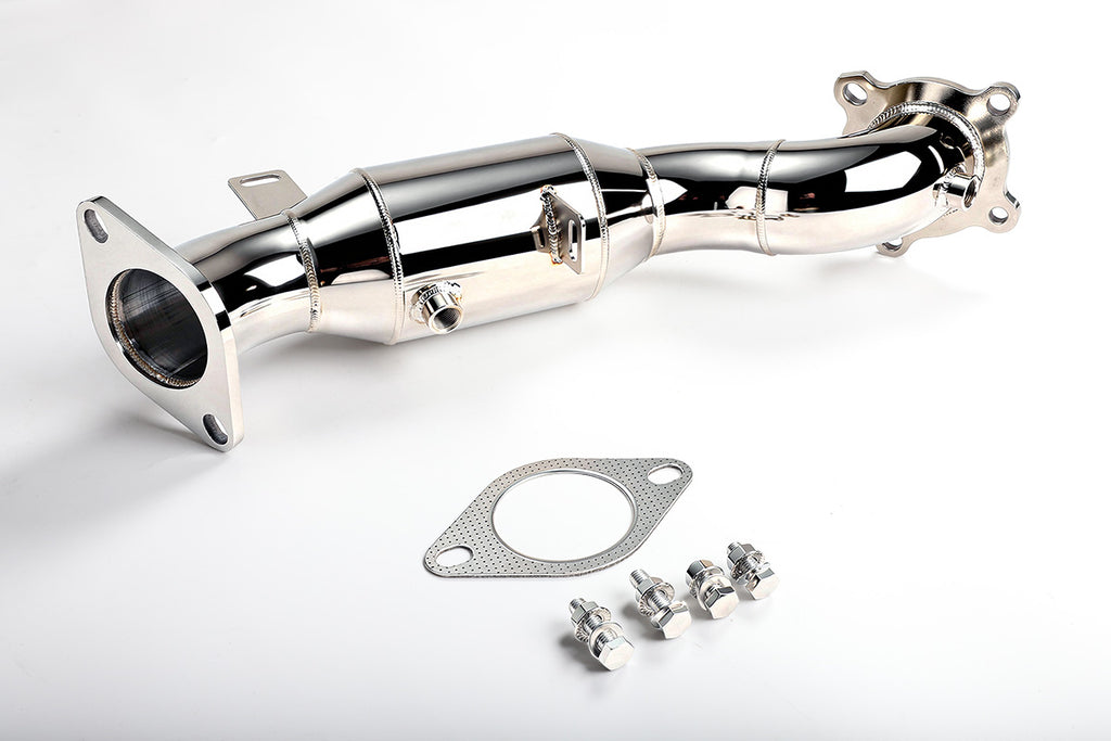 Downpipe inox Chevrolet Camaro 2.0T FMIC.Pro con flange CNC e guarnizione