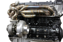 Collettore Turbo BMW M50/M52/M54 Bottom Mount Tubolare Inox (Solo LHD) - foto 2