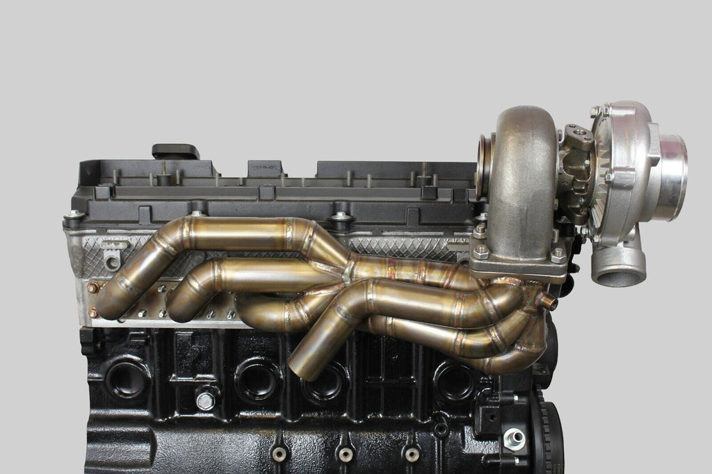 Collettore Turbo BMW M50/M52 E36 Top Mount Tubolare Inox T3 con Wastegate - foto 5