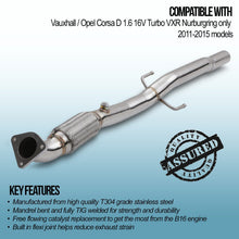 Downpipe Decat 2.25" Opel Corsa D VXR Nurburgring 1.6 Turbo 11-15 - foto 3