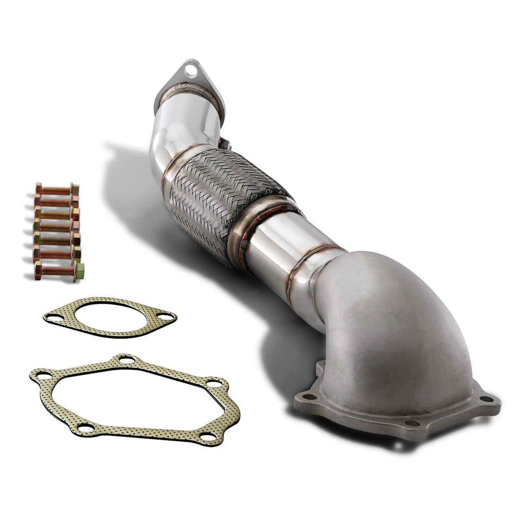 Turbo Elbow Downpipe in Acciaio Inox Mitsubishi Lancer Evo 10 X 4B11T 07-16 - foto 3