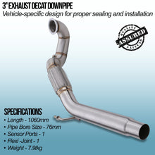 Downpipe Decat 3" Skoda Octavia MK3 5E 1.8 TFSI 2.0 TFSI 13-19 - foto 2
