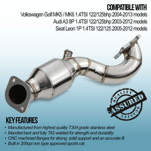 Catalizzatore Sportivo 200 Celle Volkswagen Golf MK6 / Scirocco MK3 / Passat B6 1.4 TFSI CAXA CAXC 2007-2018 - foto 3