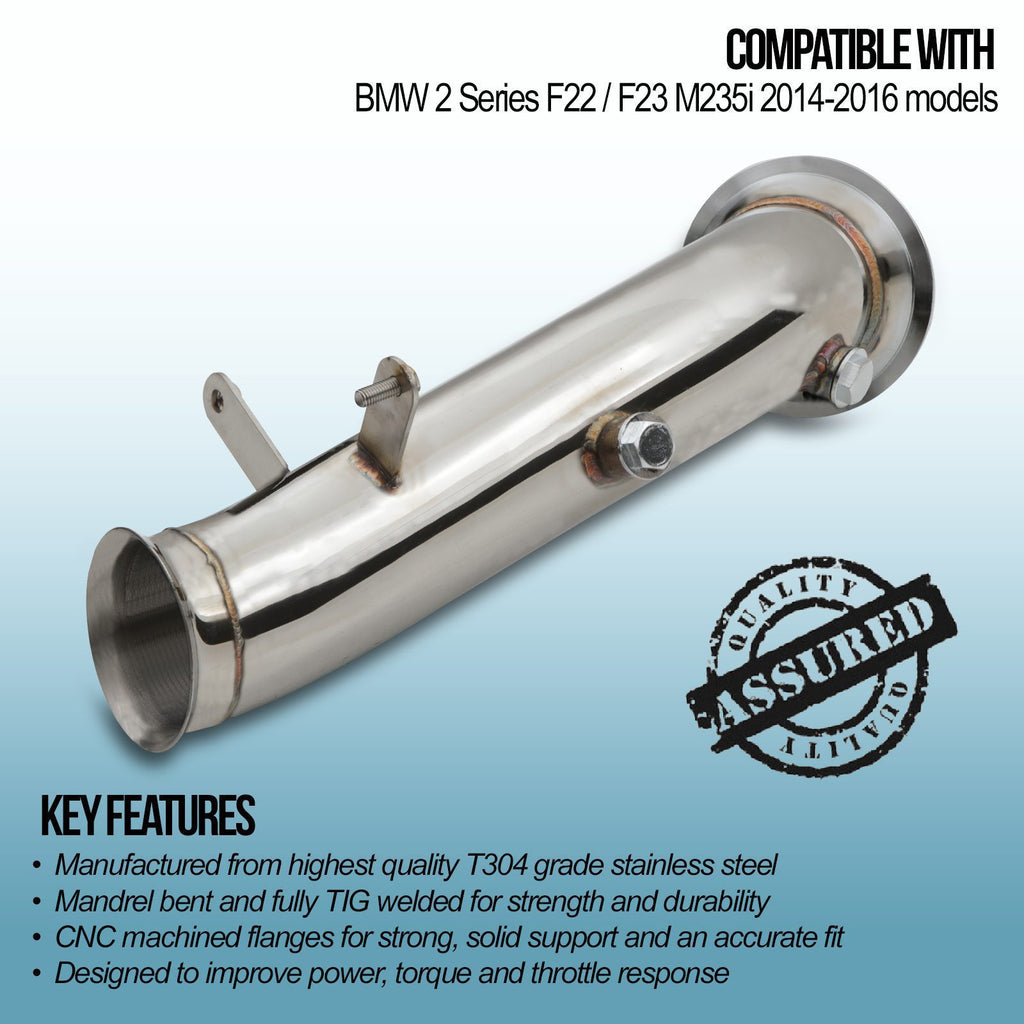 Decat 3.5" BMW 2 Series M235i F22 / F23 14-16 - foto 2