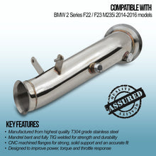 Decat 3.5" BMW 2 Series M235i F22 / F23 14-16 - foto 2