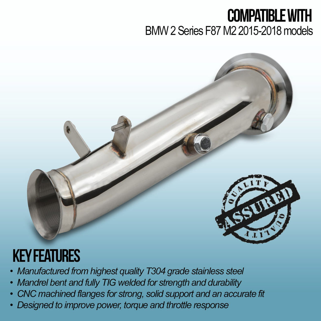 Decat 3.5" BMW 2 Series M2 F87 15-18 - foto 2