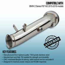 Decat 3.5" BMW 2 Series M2 F87 15-18 - foto 2