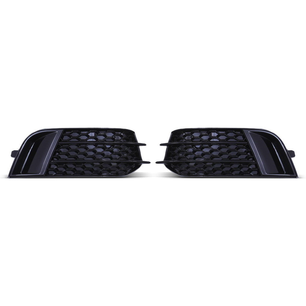 Kit Griglia RS e Cover Fari Fendinebbia Nero Lucido Audi A1 8X 10-15 - foto 2