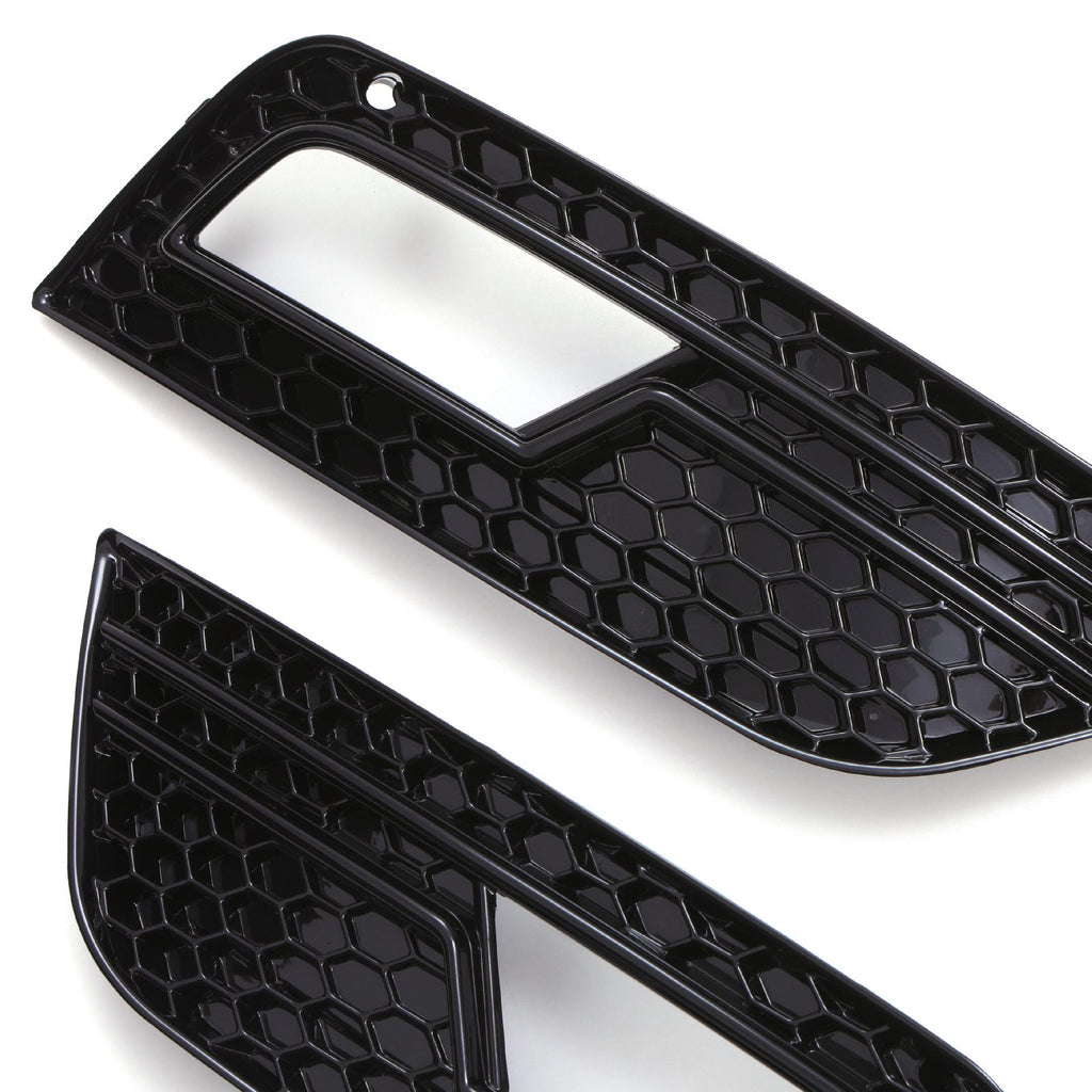 Cornici Fari Fendinebbia Stile RS4 Nero Lucido Audi A4 B8.5 13-16 - foto 7