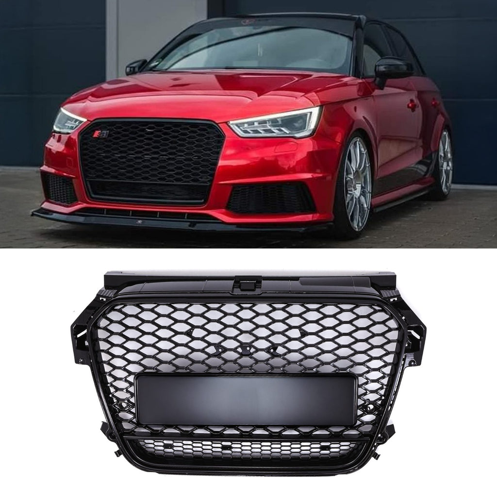 Griglia RS1 Quattro con Logo Nero Audi A1 8X Pre-Facelift 10-15