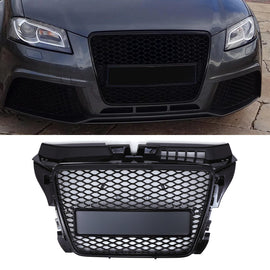 Griglia Anteriore Stile RS3 Nero Lucido Audi A3 8P Facelift 08-12