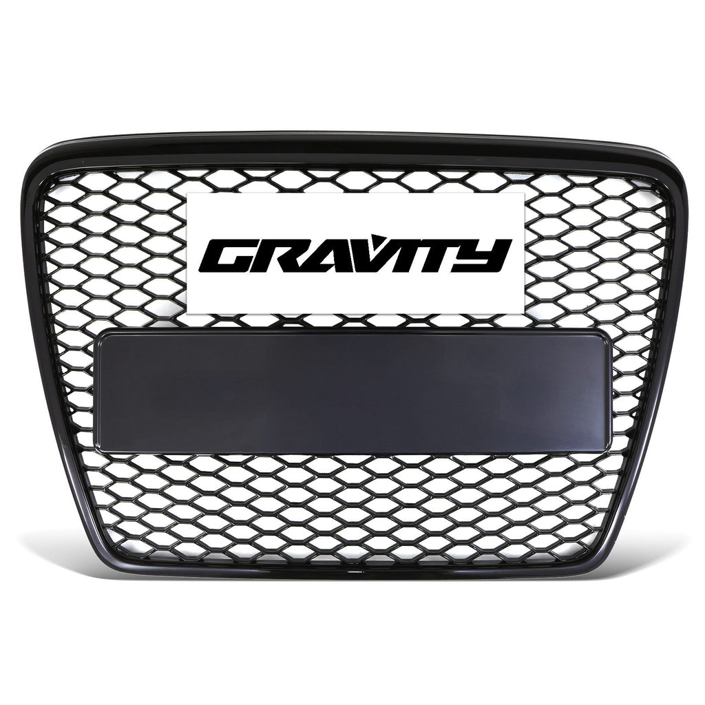 Griglia Anteriore Stile RS6 con Logo Nero Lucido Audi A6 C6 4F 05-12 - foto 2