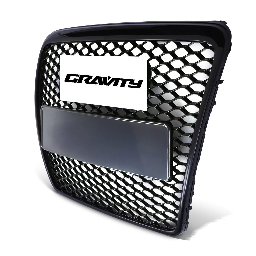 Griglia Anteriore Stile RS6 con Logo Nero Lucido Audi A6 C6 4F 05-12 - foto 3