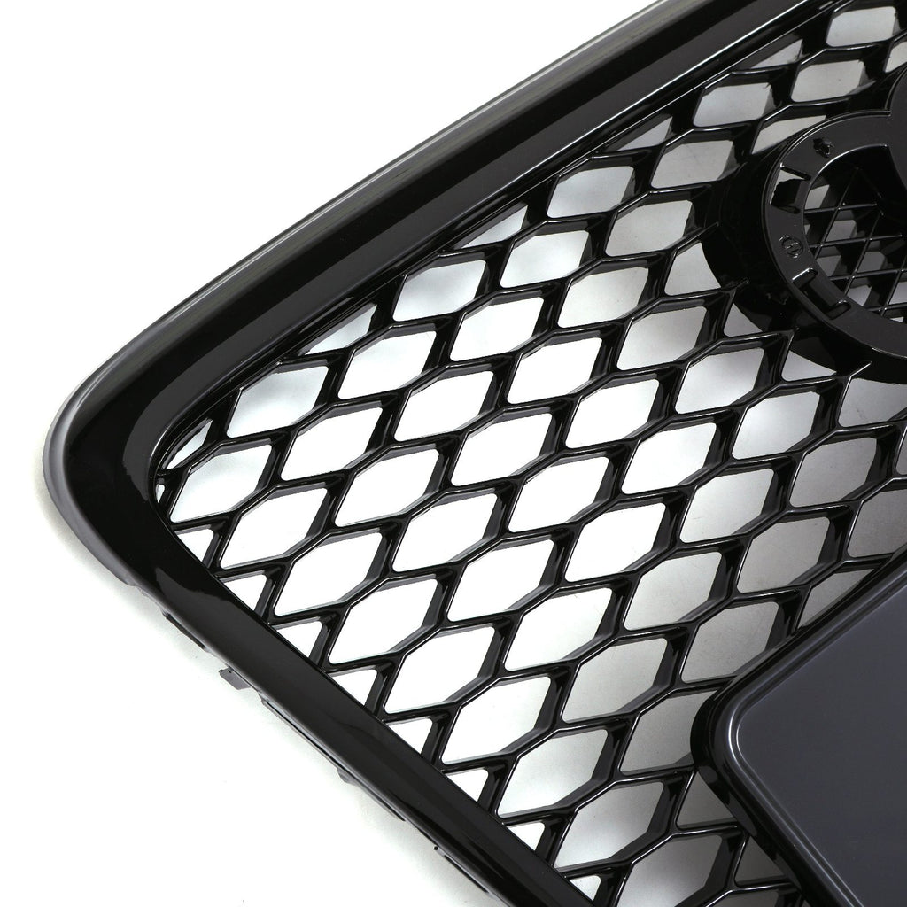 Griglia Anteriore Stile RS6 con Logo Nero Lucido Audi A6 C6 4F 05-12 - foto 9