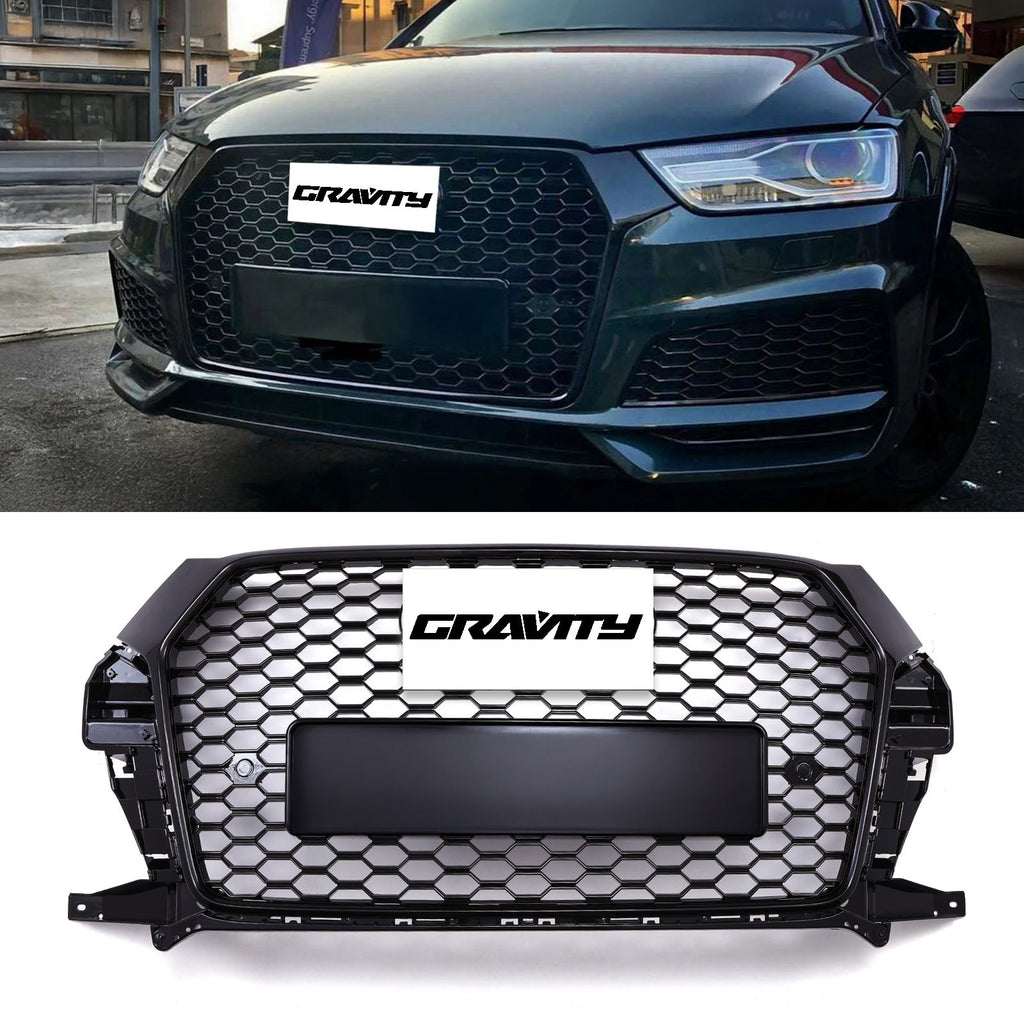 Griglia Anteriore Stile RSQ3 con Logo Nero Lucido Audi Q3 8U Facelift 15-18