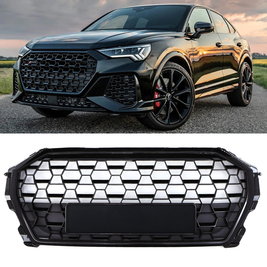 Griglia Anteriore Stile RSQ3 Senza Logo Nero Lucido Audi Q3 Gen2 F3 19-25 - foto 2