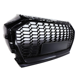Griglia Anteriore Senza Stemma Stile SQ5 Nera Lucida Audi Q5 FY 21-24 - foto 2
