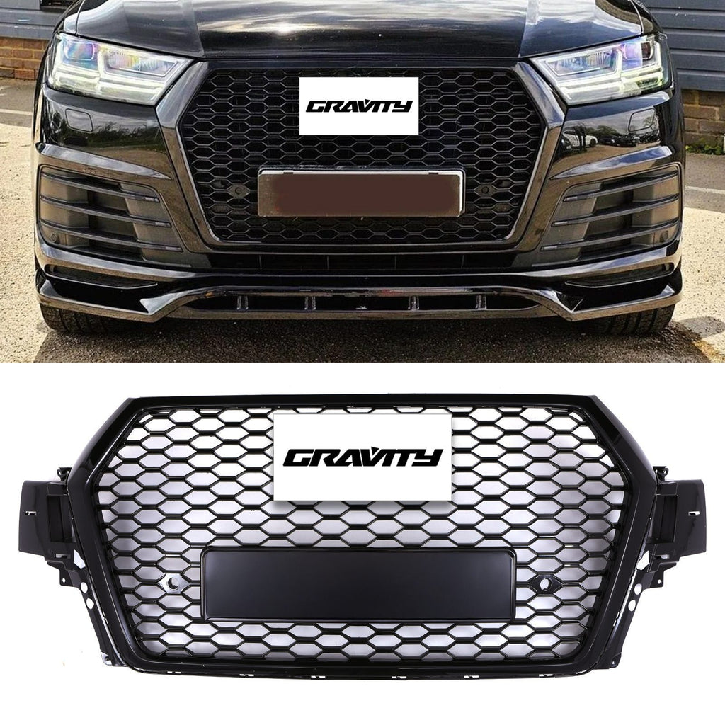 Griglia Anteriore Stile RSQ7 Nero Lucido Audi Q7 4M Pre-Facelift 15-20
