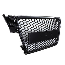 Griglia Anteriore a Nido d'Ape Stile RS4 Senza Logo Nero Opaco Audi A4 B8 08-13 - foto 3