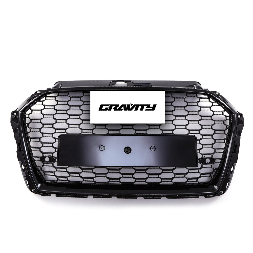 Griglia Anteriore a Nido d'Ape Stile RS3 Nero Lucido Audi A3 8V Facelift 17-20 - foto 9