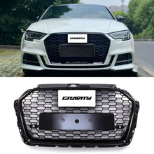Griglia Anteriore a Nido d'Ape Stile RS3 Nero Lucido Audi A3 8V Facelift 17-20
