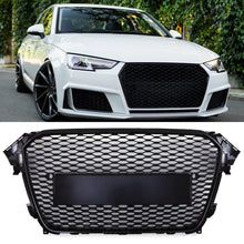 Griglia Anteriore a Nido d'Ape Stile RS4 Senza Logo Nero Opaco Audi A4 B8.5 12-16 - foto 2