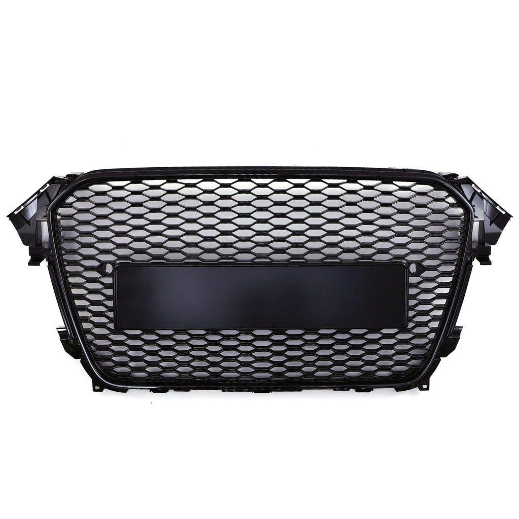 Griglia Anteriore a Nido d'Ape Stile RS4 Senza Logo Nero Opaco Audi A4 B8.5 12-16