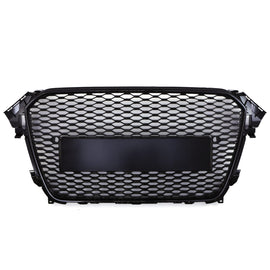 Griglia Anteriore a Nido d'Ape Stile RS4 Senza Logo Nero Opaco Audi A4 B8.5 12-16