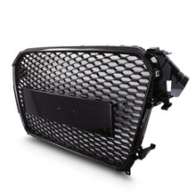 Griglia Anteriore a Nido d'Ape Stile RS4 Senza Logo Nero Opaco Audi A4 B8.5 12-16 - foto 3