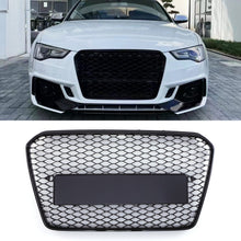 Griglia Anteriore a Nido d'Ape Stile RS5 Senza Logo Nero Opaco Audi A5 B8.5 8T 12-16