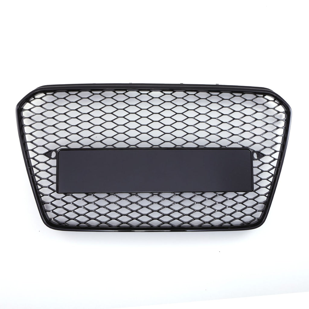 Griglia Anteriore a Nido d'Ape Stile RS5 Senza Logo Nero Opaco Audi A5 B8.5 8T 12-16 - foto 6