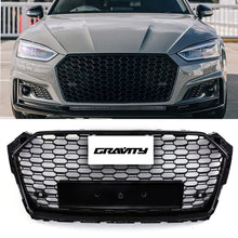 Griglia Anteriore a Nido d'Ape Stile RS5 Nero Lucido Audi A5 B9 F5 17-20