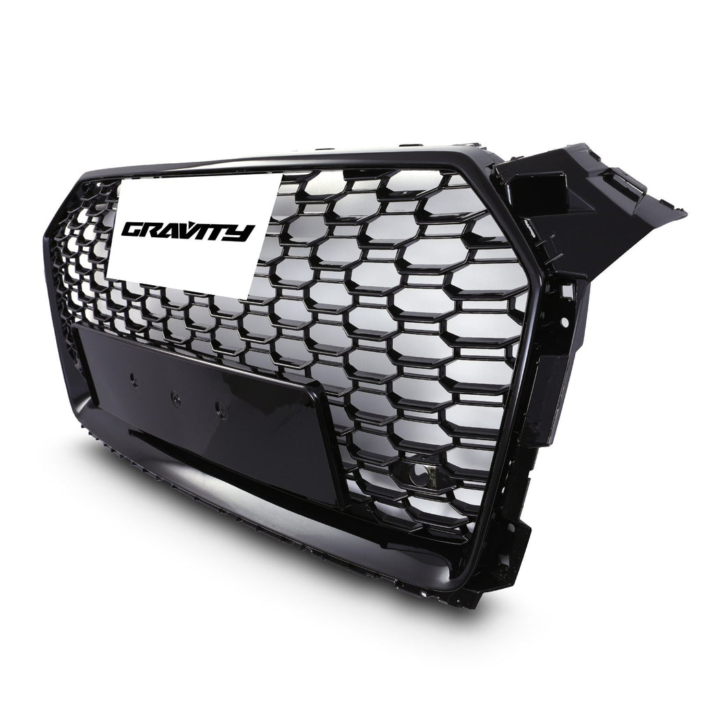 Griglia Anteriore a Nido d'Ape Stile RS5 Nero Lucido Audi A5 B9 F5 17-20 - foto 5