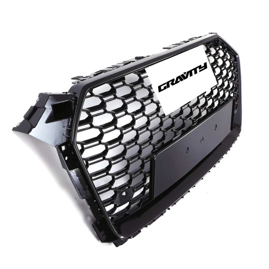 Griglia Anteriore a Nido d'Ape Stile RS5 Nero Lucido Audi A5 B9 F5 17-20 - foto 6