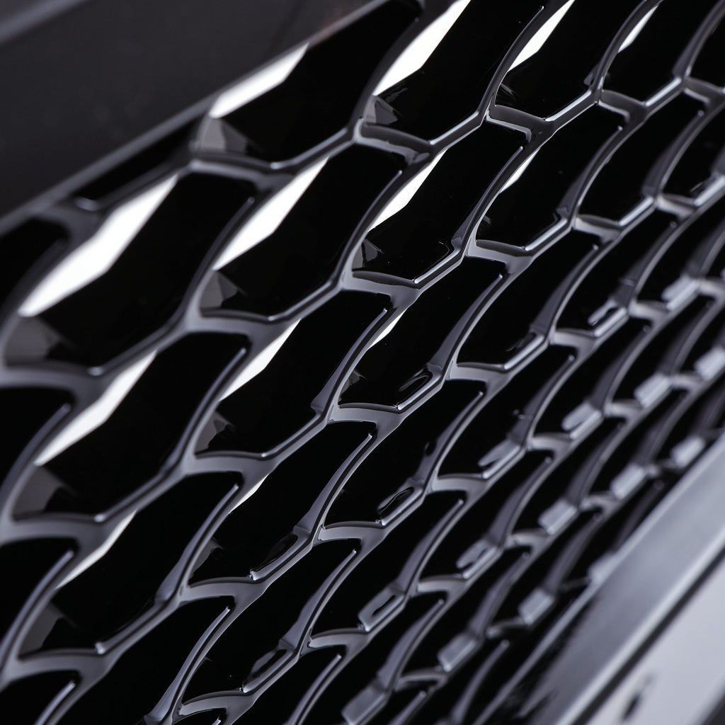 Griglia Anteriore a Nido d'Ape Stile RS6 Senza Logo Nero Opaco Audi A6 C7 12-15 - foto 5