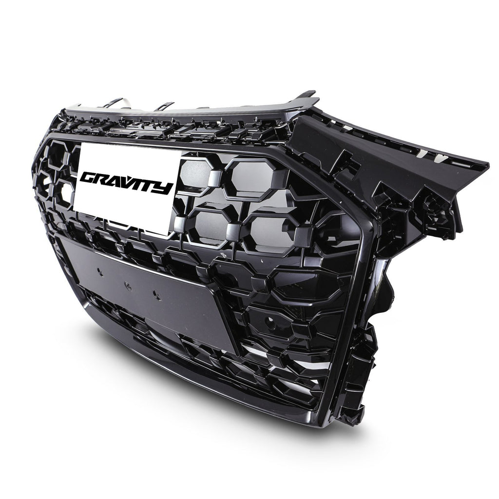 Griglia Anteriore a Nido d'Ape Stile RS3 Nero Lucido Audi A3 8Y 2020+ - foto 3
